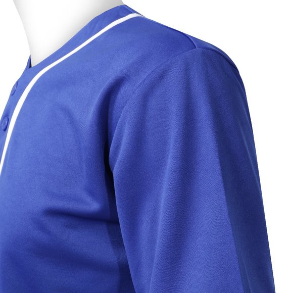 Men's Baseball Jersey Casual Sportwear in Blue - Picture 7 of 7
